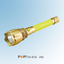 Rechargeable High Power CREE Xm-L U2 LED Flashlight (POPPAS- F31)
